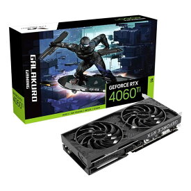 玄人志向 クロウトシコウグラフィックボード GF RTX4060Ti 8GB GG-RTX4060TI-E8GB/OC/DF(2578878)送料無料