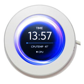 【10日は要エントリーでポイント抽選＆クーポン配布】TIMELY タイムリー2.1インチ円型 IPS液晶モニター SCREEN21 WH ホワイト TM-SCREEN21WH(2578532)送料無料