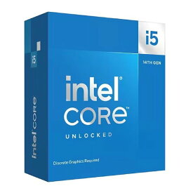 【マラソン期間中お得なクーポン配布！】intel インテル第14世代 Core i5-14600KF RaptorLakeRefresh 14コア 20スレッド LGA1700 PCIeGen5.0 BX8071514600KF(2583266)送料無料