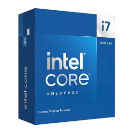 intel インテル第14世代 Core i7-14700KF RaptorLakeRefresh 20コア 28スレッド LGA1700 PCIeGen5.0 BX8071514700KF(2583260)代引不可 送料無料