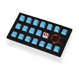 Tai-Hao タイハオRubber Gaming Backlit Keycaps-18 keys Neon blue RUBBERKCNEONB18(2548107)代引不可 送料無料