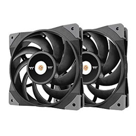 【5千円以上でポイント4倍★クーポンも配布】Thermaltake サーマルテイク高静圧PWMファン TOUGHFAN 12 2Pack 120mm 2個セット ブラック CL-F082-PL12BL-A CL-F082-PL12BL-A(2573999)代引不可 送料無料