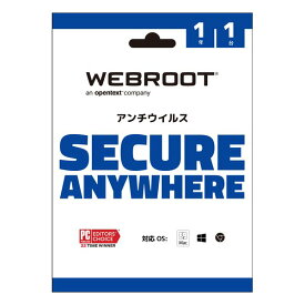 Webroot ウェブルート・ソフトウェアウェブルート セキュアエニウェア アンチウイルス 1年1台版 ウェブルートアンチウイルス1Y1台(2585083)送料無料