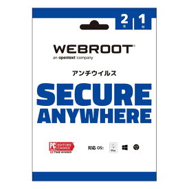 Webroot ウェブルート・ソフトウェアウェブルート セキュアエニウェア アンチウイルス 2年1台版 ウェブルートアンチウイルス2Y1ダイ(2585084)送料無料