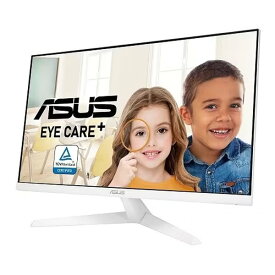 【5千円以上でポイント4倍★クーポンも配布】ASUS エイスースEye Care モニター 27インチ FHD 1920×1080 75Hz IPS 1ms MPRT FreeSync ホワイト VY279HE-W(2585107)送料無料