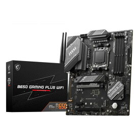 【15日は24時間限定クーポン配布】MSI エムエスアイAMD Ryzen 7000シリーズ対応 AM5 DDR5 ATX WiFi 6E Bluetooth5.3 マザーボード B650 GAMING PLUS WIFI(2585829)送料無料