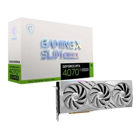 MSI エムエスアイGeForce RTX 4070 Ti SUPER 16G GAMING X SLIM WHITE GEFORCERTX4070TIS16GGXSW(2586982)送料無料