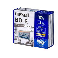【20日は24時間限定クーポン配布】maxell マクセル録画用 ブルーレイディスク BD-R ひろびろワイドレーベ…