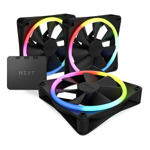 【30日は24時間限定クーポン配布】NZXT エヌズィーエックスティーF120 RGB DUO トリプルパック ブラック RF-D12TF-B1 RF-D12TF-B1(2570020)代引不可 送料無料