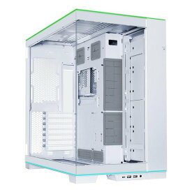【25日は24時間限定クーポン配布】LIAN LI リアンリーピラーレスミドルタワーケース E-ATX対応/ホワイト O11D EVO RGB WHITE(2586994)送料無料