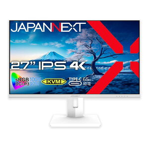 JAPANNEXT WplNXgtj^[ 27C` IPSpl 4K 3840x2160 zCgJ[̗p JN-IPS27UHDR-C65W-HSP-W(2588843)