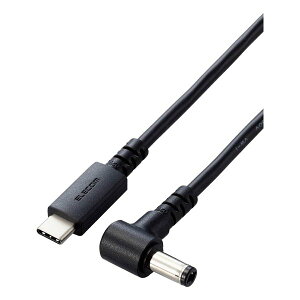 y1524ԌN[|zzzELECOM GRm[gPCp[dP[u/USB Type-C/DCۃRlN^/60W/2.0m/ubN DC-PDF20BK(2590333)