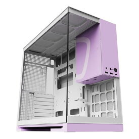 【20日は24時間限定クーポン配布】Geometric Future ジオメトリックフューチャーModel 5 Pastel Purple PCケース ミドルタワー 白 パステルパープル ピラーレス GF-M5-PP(2637862)送料無料