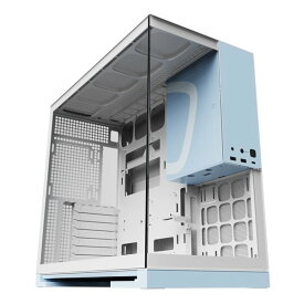 【19日20時〜クーポン配布＆20日は要エントリーでポイント抽選】Geometric Future ジオメトリックフューチャーModel 5 Pastel Blue PCケース ミドルタワー 白 パステルブルー ピラーレス GF-M5-PB(2637863)送料無料