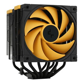 【8/10は要エントリー抽選で最大1万ポイント＆クーポン配布】DEEPCOOL ディープクール空冷CPUクーラー AK620 ZERO DARK Zoria ツインタワー型 レイヴンブラック/イエロー R-AK620-BKNPMN-E(2613646)送料無料