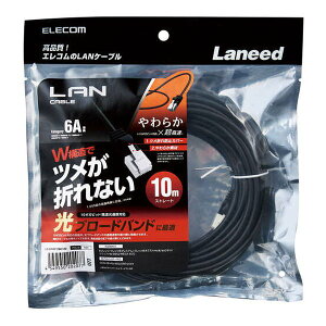 y524ԌN[|zzzELECOM GRGR ELECOM炩LANP[u/CAT6A/ܐ܂h~/10m/ubN LD-GPAYT/BK100(2620568)s 