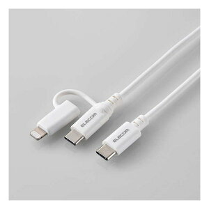 yX[p[SALEGg[őSi|Cg10{zELECOM GRGR ELECOM 2in1 [dP[uUSB-C to USB-CP[u Lightning ϊvO MPA-CCLAD20WH(2623414)