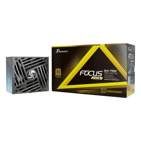 【20日はエントリーで最大5000ポイント】Seasonic シーソニックFocus GX-750 ATX3 V4 750W/80 PLUS GOLD/完全モジュラー/ATX 3.1/PCIe 5.1 SRP-FGX751-A5A32SF(2641773)送料無料