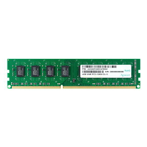 yX[p[SALEGg[őSi|Cg10{zApacer AyCT[W[ 4GB 4GBx1 DDR3 1600MHz PC3-12800 UDIMM CL11 512x8 1.5V DL.04G2K.KAM(2573766)s