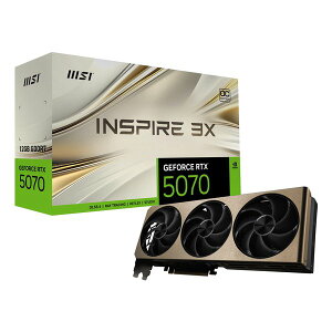 y2024ԌN[|zzzMSI GGXACGeForce RTX 5070 12G INSPIRE 3X OC OtBbN{[h G5070-12I3C(2650899)