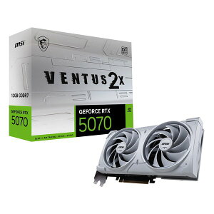 �y15����24���Ԍ���N�[�|���z�z�zMSI �G���G�X�A�CNVIDIA GeForce RTX 5070 �g���N�X�t�@��5.0/2542MHz/28Gbps/12GB GDDR7 192bit/�� GeForce RTX 5070 12G VENTUS 2X OC WHITE(2649862)��������