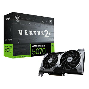 y2024ԌN[|zzzMSI GGXACNVIDIA GeForce RTX 5070 gNXt@5.0/2542MHz/28Gbps/12GB GDDR7 192bit/ GeForce RTX 5070 12G VENTUS 2X OC(2649863)