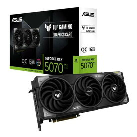 【15日限定クーポン配布】ASUS エイスースTUF Gaming GeForce RTX 5070 Ti 16GB GDDR7 OC Edition TUF-RTX5070TI-O16G-GAMING(2647109)送料無料