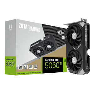 y1024ԌN[|zzzZOTAC ]^bNZOTAC GAMING GeForce RTX 5060 Ti 8GB Twin Edge OC ZT-B50610H-10M(2652056)