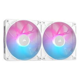 【15日は24時間限定クーポン配布】CORSAIR コルセアiCUE LINK RX140 RGB Starter Kit White iCUE LINK 140mm ケースファン 2個入 CO-9051024-WW(2609061)代引不可 送料無料