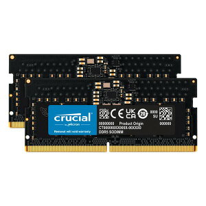 y2524ԌN[|zzzcrucial N[Vm[gpW[ 16GB Kit/8GBx2/DDR5-5600/SODIMM/ubN CT2K8G56C46S5(2654193)s 