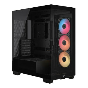 【30日は24時間限定クーポン配布】CORSAIR コルセア3500X RS-R ARGB Mid-Tower Black CC-9011322-WW(2662480)送料無料
