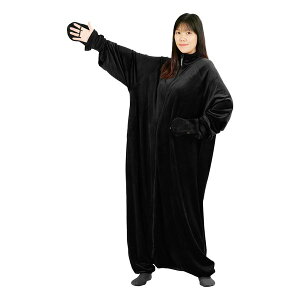 【30日は24時間限定クーポン配布】Bauhutte バウヒュッテゲーミング ルームウェア「ダメ着 ストレッチ」 ブラック フリーサイズ HFD-HS26-F-BK(2666226)代引不可