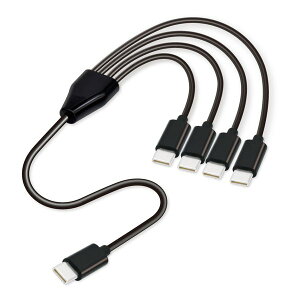 �y15����24���Ԍ���N�[�|���z�z�zJTT �W�F�C�e�B�[�e�B�[�j4 in 1 Type-C����P�[�u��50cm �u���b�N JT-4IN1CC05-BK(2662512)