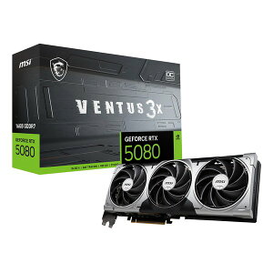 �y15���̓G���g���[�ōő�5000�|�C���g�zMSI �G���G�X�A�C�O���t�B�b�N�{�[�h NVIDIA GeForce RTX 5080/�g���N�X�t�@�� 5.0/�u���b�N GeForce RTX 5080 16G VENTUS 3X OC(2644193)��������