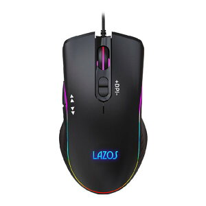 �y25����24���Ԍ���N�[�|���z�z�zLAZOS ���\�XRGB�Q�[�~���O�}�E�X 7�{�^�� �u���b�N L-MSG7-B(2669171)