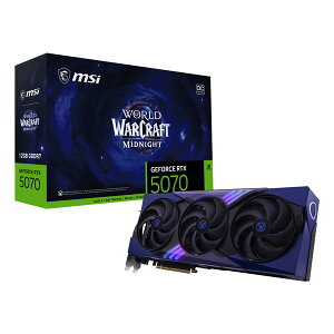 �y10����24���Ԍ���N�[�|���z�z�zMSI �G���G�X�A�CGeForce RTX 5070 12G World of Warcraft MIDNIGHT VOID EDITION OC G5070-12GTC(2675846)��������