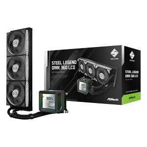 �y20����24���Ԍ���N�[�|���z�z�zASRock �A�X���b�NSteel Legend Dark 360 LCD �ȈՐ���CPU�N�[���[ �u���b�N 90-ASLA36-BAAGA5(2676393)��������