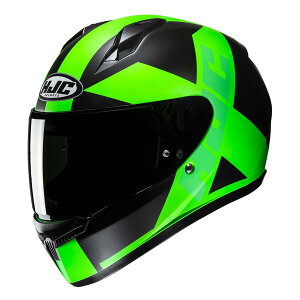 HJC �t���t�F�C�X�w�����b�g HJH259 C10 �e�Y FLASH GREEN XL