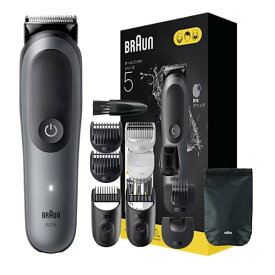 【20日は24時間限定クーポン配布】BRAUN ブラウンマルチグルーマー シリーズ5 11in1/コーム7種/アタッチメント2種/ポーチ/掃除ブラシ MGK5560(2679078)送料無料