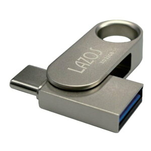 �y�G���g���[�ōő�10���|�C���g�zLAZOS ���\�XType-C��USB-A USB3.0 ��]���t���b�V�������� 32GB L-USC32(2669089)��������