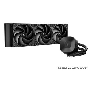 �y�G���g���[�ōő�10���|�C���g�zDEEPCOOL �f�B�[�v�N�[��LE360 V2 ZERO DARK R-LE360ZERO-BKLNMD-G-1(2667192)����s�� ��������