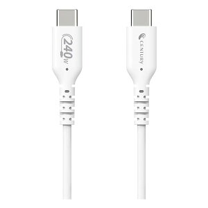 �y�G���g���[�ōő�10���|�C���g�zCENTURY �Z���`�����[�\�t�g���x�P�[�u�� Type-C & Type-C 2m PD240W CTCCB-JD50 2m(2667024)��������