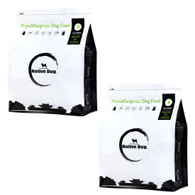 ネイティブドッグ　国産 低刺激 ドッグフード 6kg（3キロ×2袋）「アレルギー配慮」「グルテンフリー」