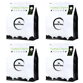 ネイティブドッグ　国産 低刺激 ドッグフード 12kg（3キロ×4袋）「アレルギー配慮」「グルテンフリー」