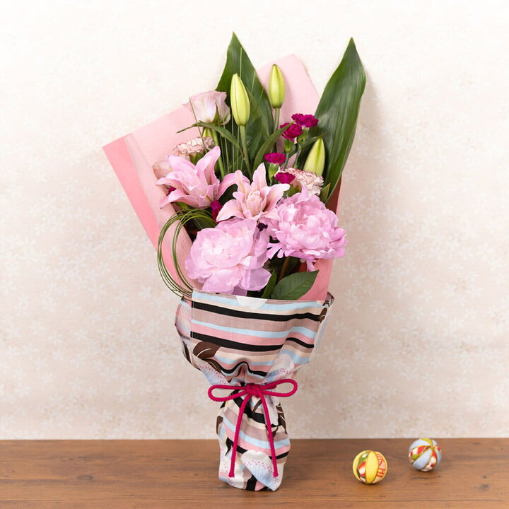 楽天市場 母の日 プレゼント 花 ギフト 花束 まごころ包み 京都めぐり ユリ 芍薬 カーネーション バラ 送料無料 母想い 母の日ギフト サプライズ 感謝 メッセージカード無料 生花 日付指定可 予約 50代 60代 義母 継母 イイハナ ドットコム
