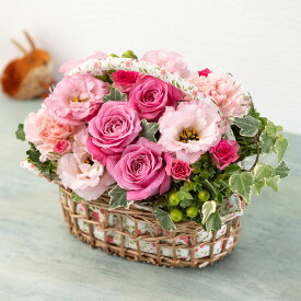 誕生日 花「Panier de fleur～花かご～」 ギフト 結婚記念日 入学祝い アレンジメント プレゼント 生花 お祝い 記念