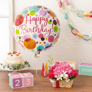 a  v[g TvCY AWg MtguՂՂo[`Happy Birthday`pinkv  j D LO