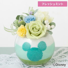 誕生日 結婚記念日【ディズニー フラワーギフト】【プリザーブドフラワー】「スイート・マジック」 ミッキー 選べる4色 花 ギフト 結婚祝い 枯れない花 長持ち プレゼント お祝い 記念日 贈り物