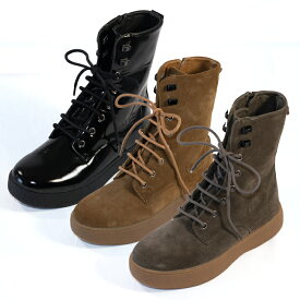 HPS hps エッチ・ピー・エス 外反母趾 健康靴 ミドル丈厚底ブーツ No.80123 (ブラック、ブラウン、カーキ) おしゃれ 靴 おすすめ 楽な靴 足に優しい 歩きやすい お出かけ コンフォート 足ツボ 疲れない インソール 本革 コンフォートシューズ 痛くない 婦人靴 疲れにくい