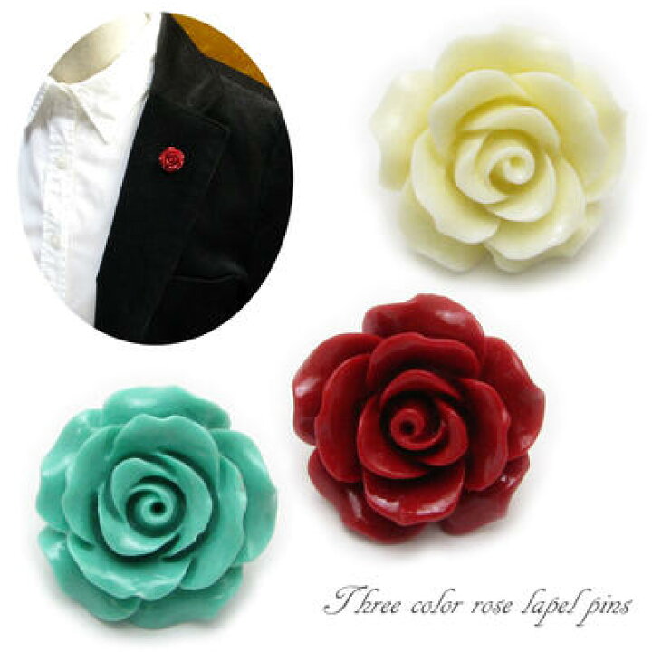 楽天市場】ピンブローチ ラペルピン バラ 薔薇 ばら 花 ブローチ 